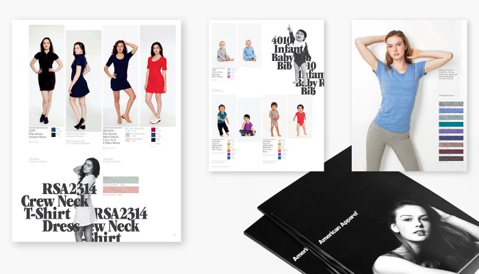 American Apparel catalog