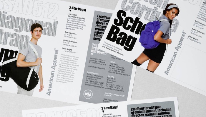 American Apparel flyer